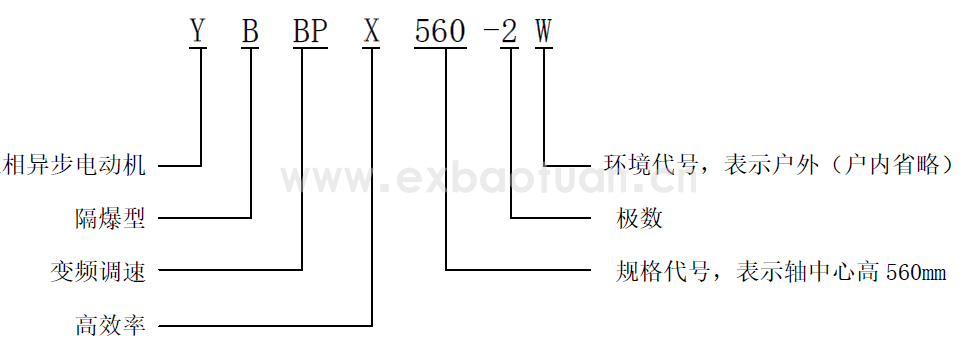 YBBPX系列高壓隔爆型變頻調(diào)速三相異步電動(dòng)機(jī)(中心高500～800）(圖1)